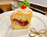 Foto del paso 11 de la receta: Pastel de nata con mermelada de frambuesas (Cream cake with raspberry jam) GLUTEN-FREE