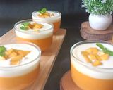 Foto langkah ke 6 dari resep Puding Mangga fla Keju.