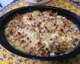 A picture of step 16 of Turnip and Potato Gratin with Mini Pork Sausages.