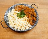 Gombapörkölt velővel recept fázis 2 fotója