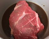 A picture of step 3 of IP Beef & noodles.