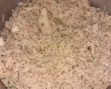 A picture of step 3 of Aaloo Matter Rice.