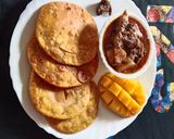 A picture of step 7 of Dal Puri.