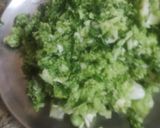 A picture of step 2 of Matar cabbage quick bhaji.