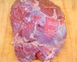 A picture of step 2 of Shredded Beef Soup.