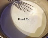 A picture of step 1 of Chocolate Cake Muhallabia (Milk Pudding).