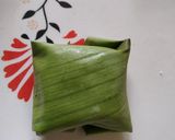 A picture of step 7 of Green paneer parcel.