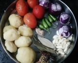 आलू बोड़ा की सूखी सब्जी (aloo bora ki sukhi sabzi recipe in Hindi) रेसिपी चरण 1 फोटो