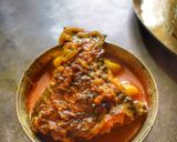 A picture of step 4 of Katla mach er spicy jhol.