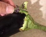 A picture of step 1 of Grilling eggplant 🍆.