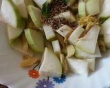 A picture of step 1 of Bottle Gourd juice.
