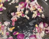 A picture of step 2 of Lebanese style Scrambled egg with marrow.