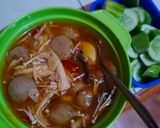 Foto langkah ke 6 dari resep Jamur Enoki bakso pedes manis.