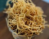 A picture of step 6 of Besan sev.