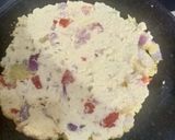 A picture of step 4 of Rava chilla.