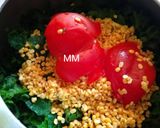 A picture of step 2 of Pumpkin saag.