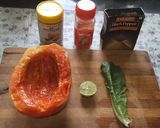 A picture of step 1 of Papaya lemon salad 🥗.