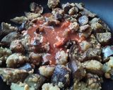 Foto del paso 5 de la receta: Cubitos de berenjena🍆 en salsa agridulce🍯🌶