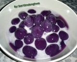 Foto langkah ke 4 dari resep Kolak Biji Salak (Candil) Ubi Ungu.
