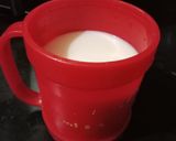A picture of step 3 of Karak chai.