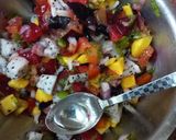 A picture of step 3 of Dragon fruit salsa.