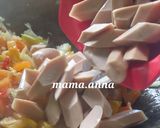 Foto langkah ke 4 dari resep Kungpao Chicken and Sausage.