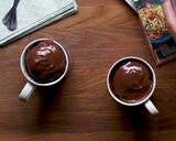 A picture of step 4 of Chocolate hazelnut mug cqkes.