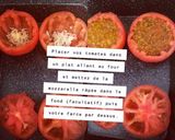 Une image de l'étape 3 de Tomate farcie à la viande hachée et au aubergines accompagnée de tagliatelles.