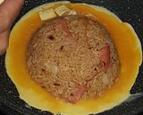รูปขั้นตอนการทำที่ 8 ของ ข้าวผัดกิมจิไข่ชีส