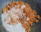 A picture of step 3 of Nariyal Burfi.