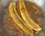 A picture of step 1 of Bananas Foster.