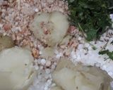 A picture of step 1 of Sabudana vada.