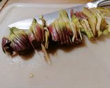 Foto del passaggio 1 della ricetta Baccalà al forno con porri e carciofi