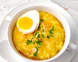 Foto langkah ke 3 dari resep Bubur Ayam Labu Kuning.