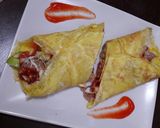 Foto langkah ke 6 dari resep Omelet Isi simple.