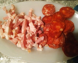 Foto del paso 3 de la receta: Arroz con pollo, chorizo y bacon