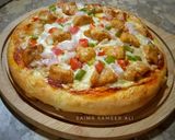 A picture of step 4 of Without cheese pizza.