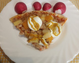 Foto del paso 10 de la receta: Pizza Margarita de pollo con Mix de fruta y queso