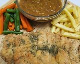 Foto langkah ke 6 dari resep Steak Ayam Saos Mustard.