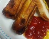 A picture of step 8 of Shallow Fried Breaded Hotdog.