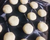 A picture of step 4 of Nankhatai.