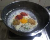 A picture of step 3 of Dahi bhindi.
