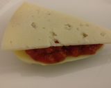 Foto del paso 7 de la receta: Pincho de patata, carne con tomate y queso viejo