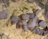 A picture of step 5 of Okonomiyaki.