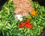A picture of step 2 of Masala Cluster beans.