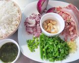 甜豆、腰果、煙燻培根、青醬炒飯的食譜步驟2照片