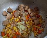 A picture of step 3 of Shortcut Soya Chunks Biryani.