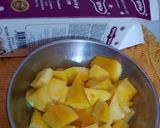 A picture of step 1 of Mango Cheese cake.