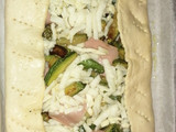 Torta salata con zucchine,mortadella e mozzarella
