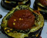 Foto del paso 9 de la receta: Berenjenas asadas bañadas en zatar y tomate con queso mozzarella